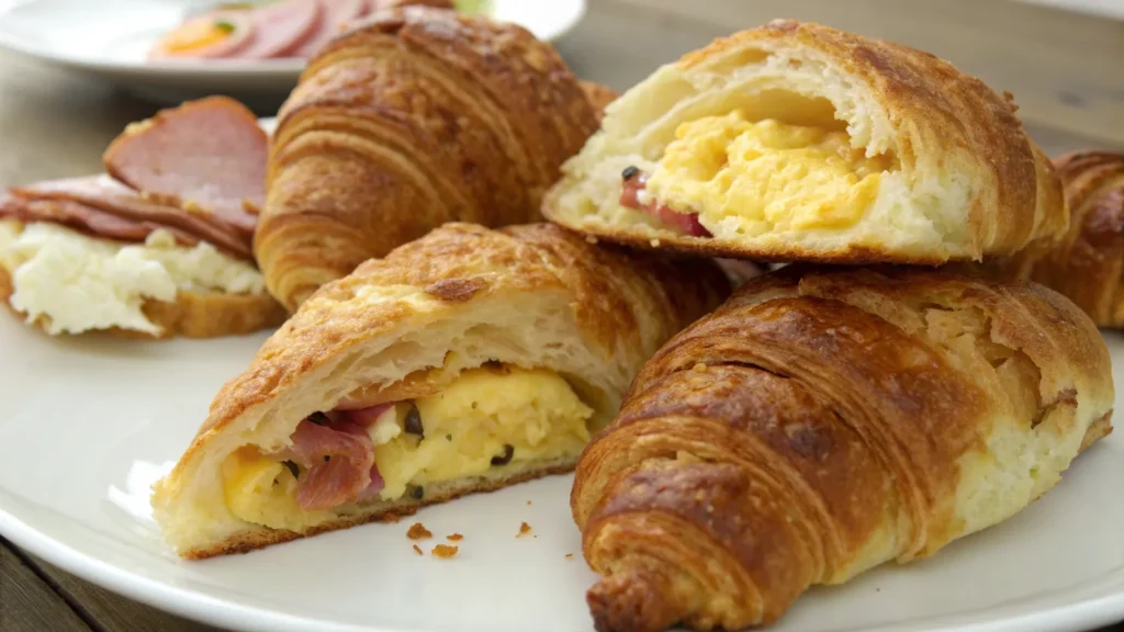 Flaky Breakfast Croissants with Fillings