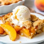 Peach cobbler with cake mix.