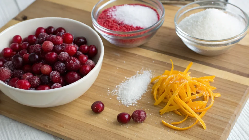  Ingredients for homemade cranberry sauce recipe