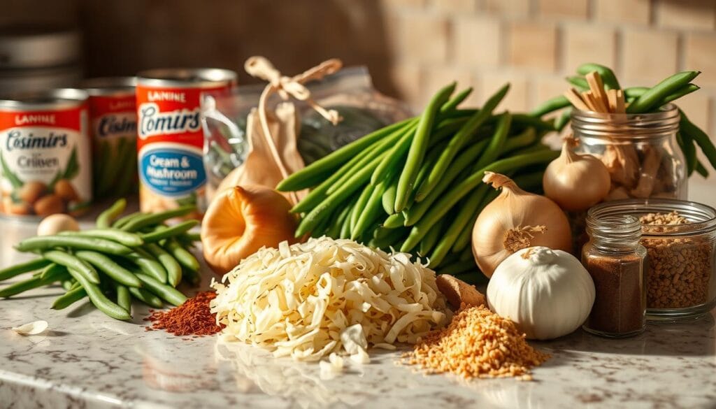 ingredients for green bean casserole