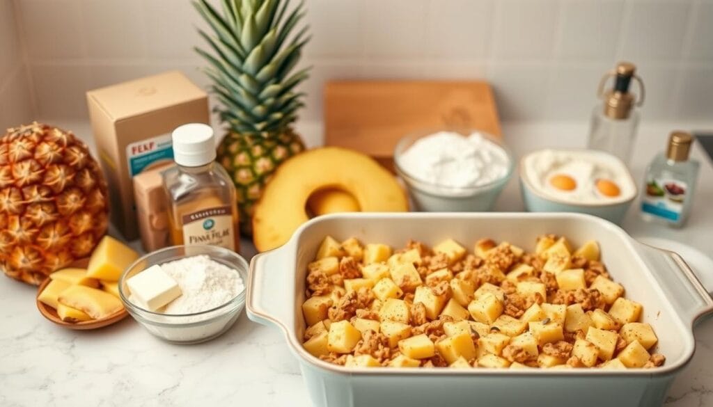 ingredients for pineapple casserole