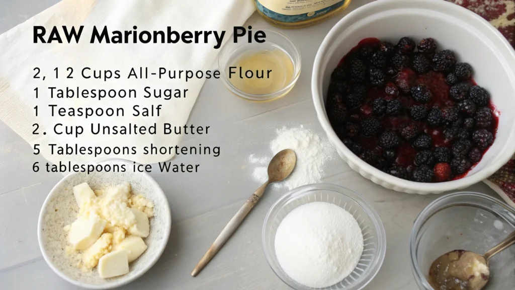 Essential Ingredients for a Flaky Pie Crust