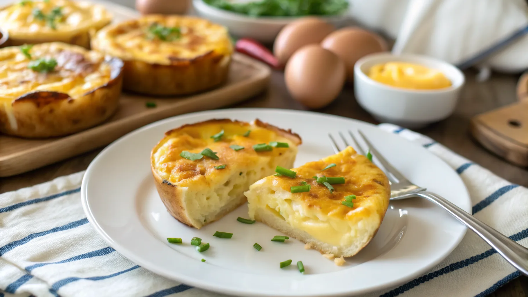 Baked Cottage Cheese Eggs fresh out of the oven